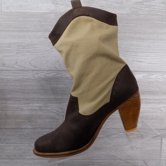 JShoes Corral Fab Leather Western Boots - Picture 3 of 8